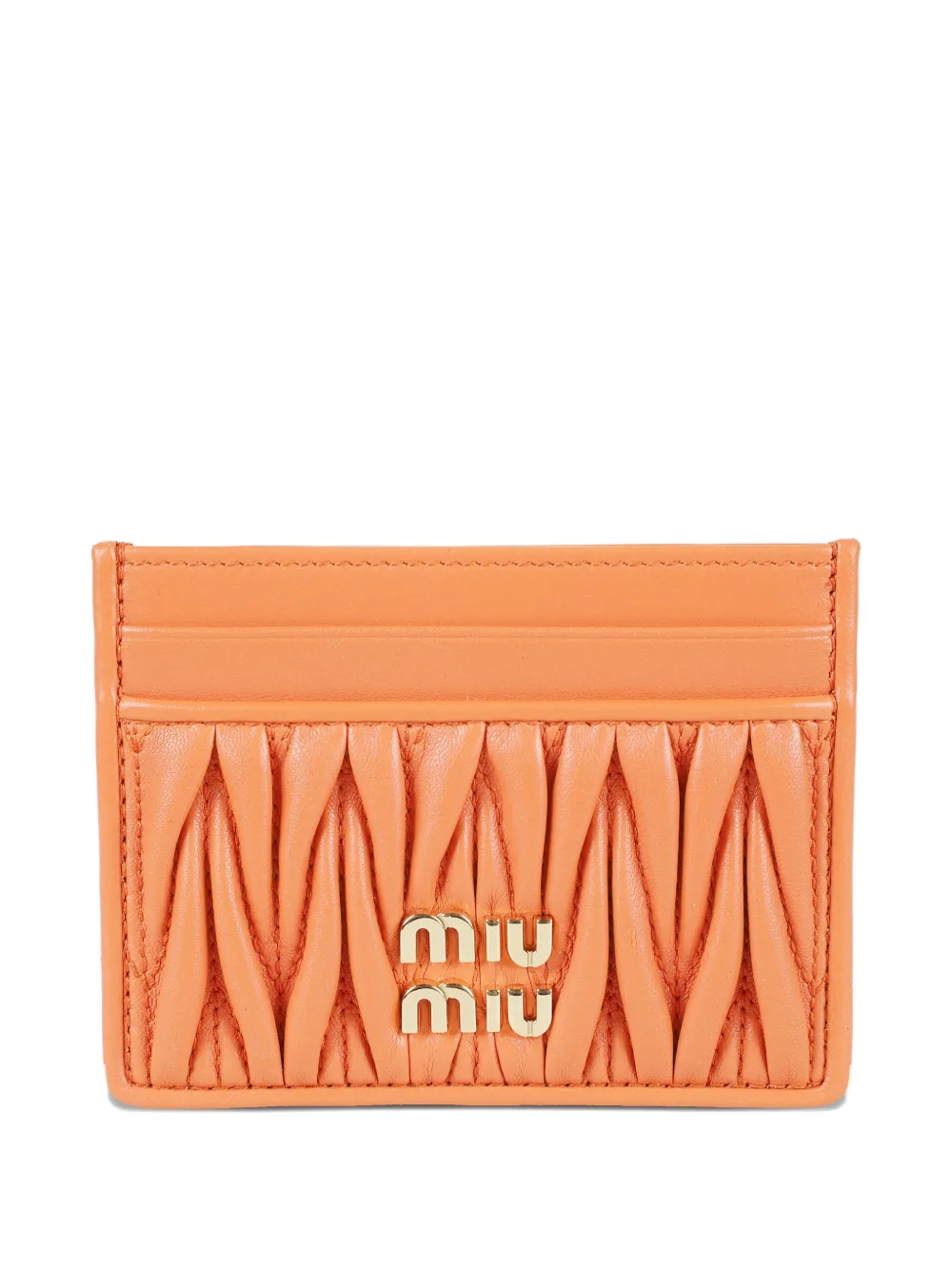 

Визитница с мотивом Matelassé MIU MIU, оранжевый