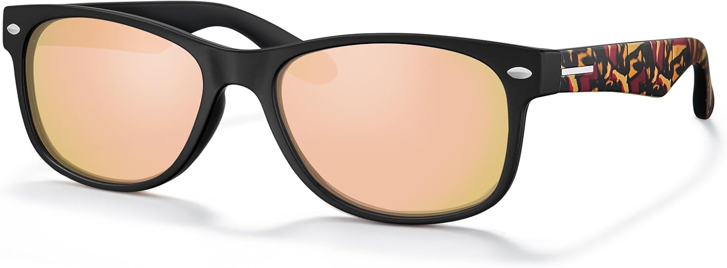 

Поляризованные солнцезащитные очки CARFIA для мужчин и женщин с защитой от УФ-излучения, легкая оправа TR90, спортивные, для активного отдыха и бега, 5-black Frame Pink Lenses