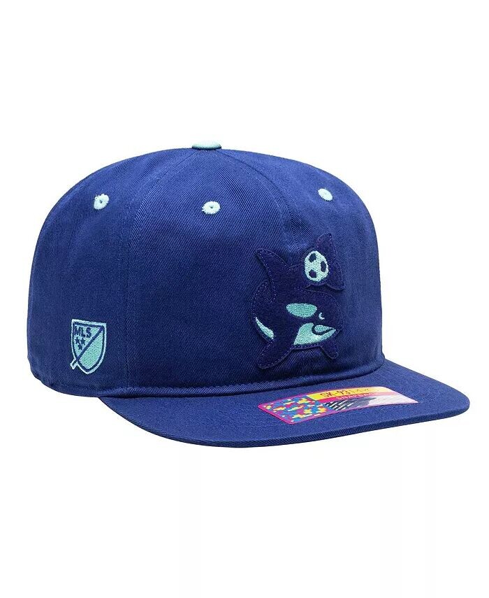 

Синяя мужская кепка с капюшоном Seattle Sounders FC Bankroll Snapback Fan Ink, синий