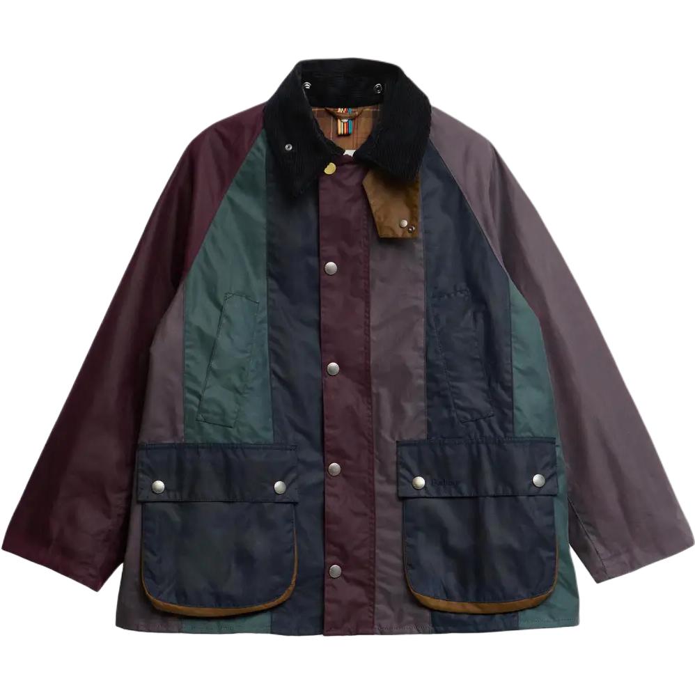 

Куртка с вельветовым воротником в стиле пэчворк BARBOUR, мультиколор