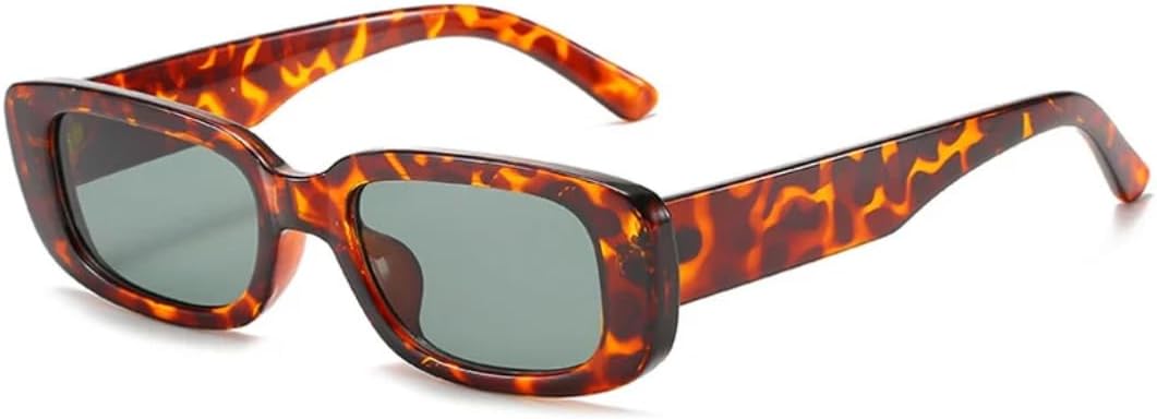 

Женские солнцезащитные очки маленького размера в пластиковой оправе с оранжевым градиентом, модные женские очки с защитой от УФ-излучения UV400 VRTRFFTR, C8leopard-green