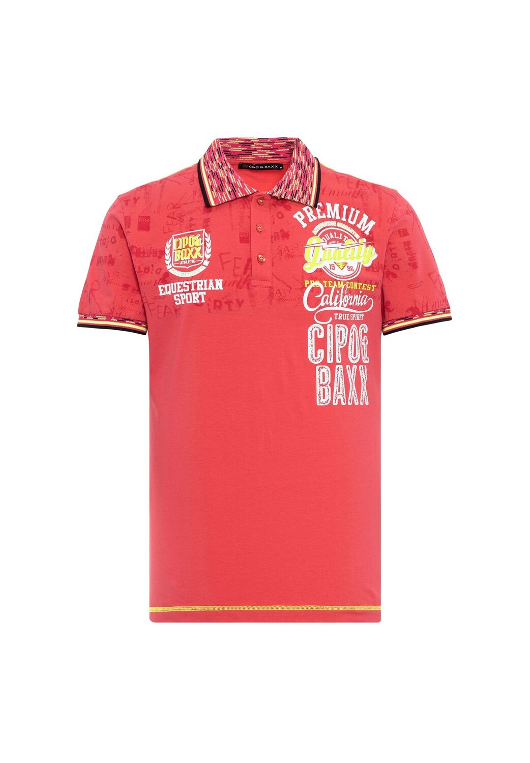 

Футболка поло классного дизайна CIPO & BAXX, цвет Fuchia