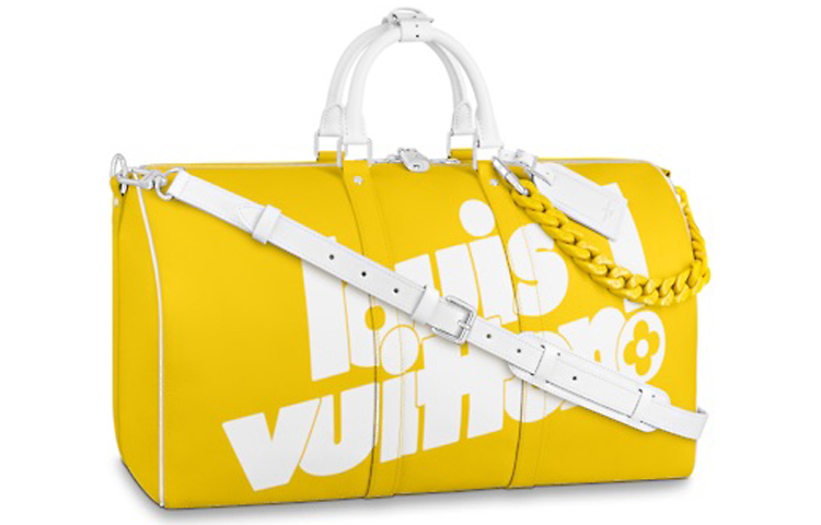

Keepall Bandouliere с ацетатной цепью 55 Монограмма Желтый LOUIS VUITTON