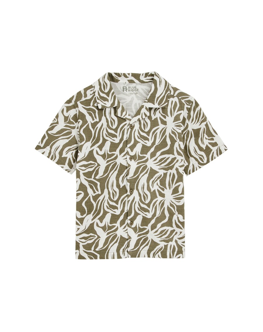 

Рубашка на пуговицах классического кроя WE Fashion, оливковый