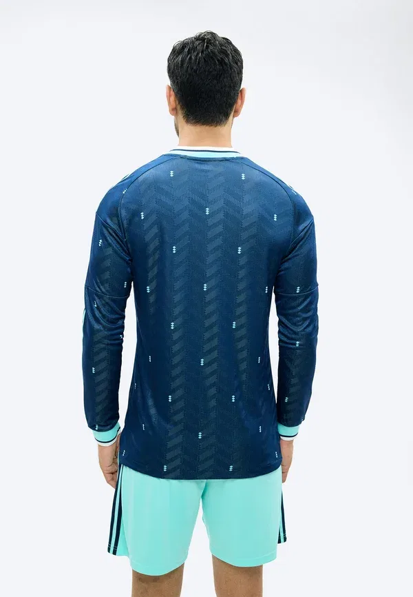 Футболка Adidas Performance Deutschland dfb 26 away authentic long sleeve long sleeved top, темно-синий — фото 3