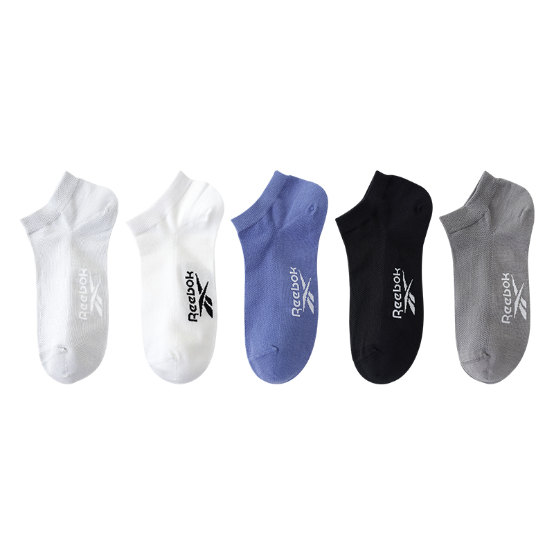 

Носки No Show для мужчин, набор из 5 пар Reebok, 053[5 pack]белый+серый+фиолетовый+темно серый+черный