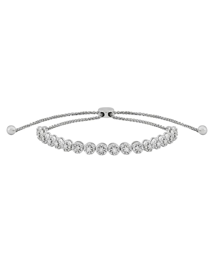 

Браслет с бриллиантами (1/10 карата) из стерлингового серебра Macy's, Sterling Silver