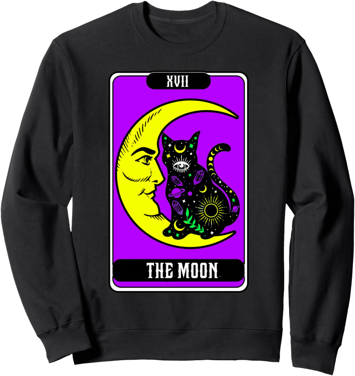 

Толстовка с изображением полумесяца и кошки из карт Таро, черная Tarot Cat Emporium, Черный, Толстовка с изображением полумесяца и кошки из карт Таро, черная Tarot Cat Emporium