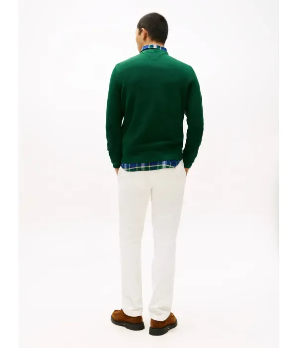 Свитер regular fit Tommy Hilfiger, бутылочно-зеленый — фото 3