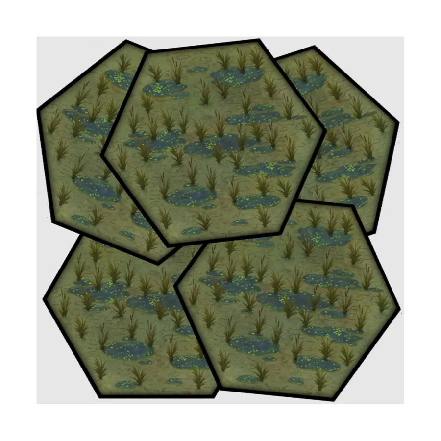 

Болота — набор отдельных плиток, Hexplorer Map Tiles - Core & Expansions