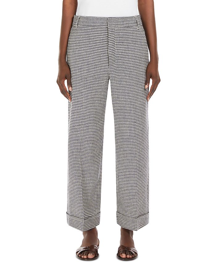 

Адельфи Прямые Брюки в Клетку "Гусиная Лапка" Max Mara, синий