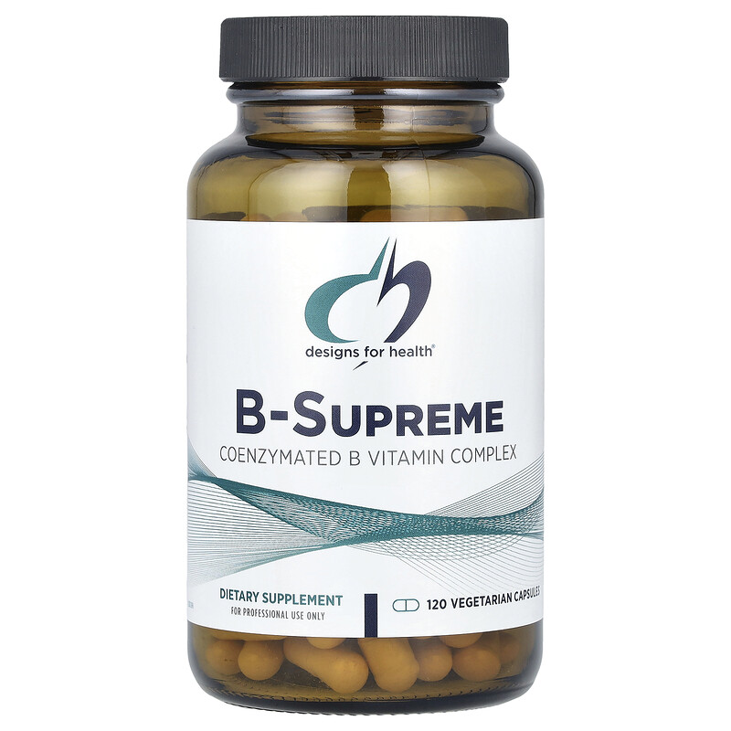 

Designs For Health, B-Supreme, 120 Vegetarian Capsules