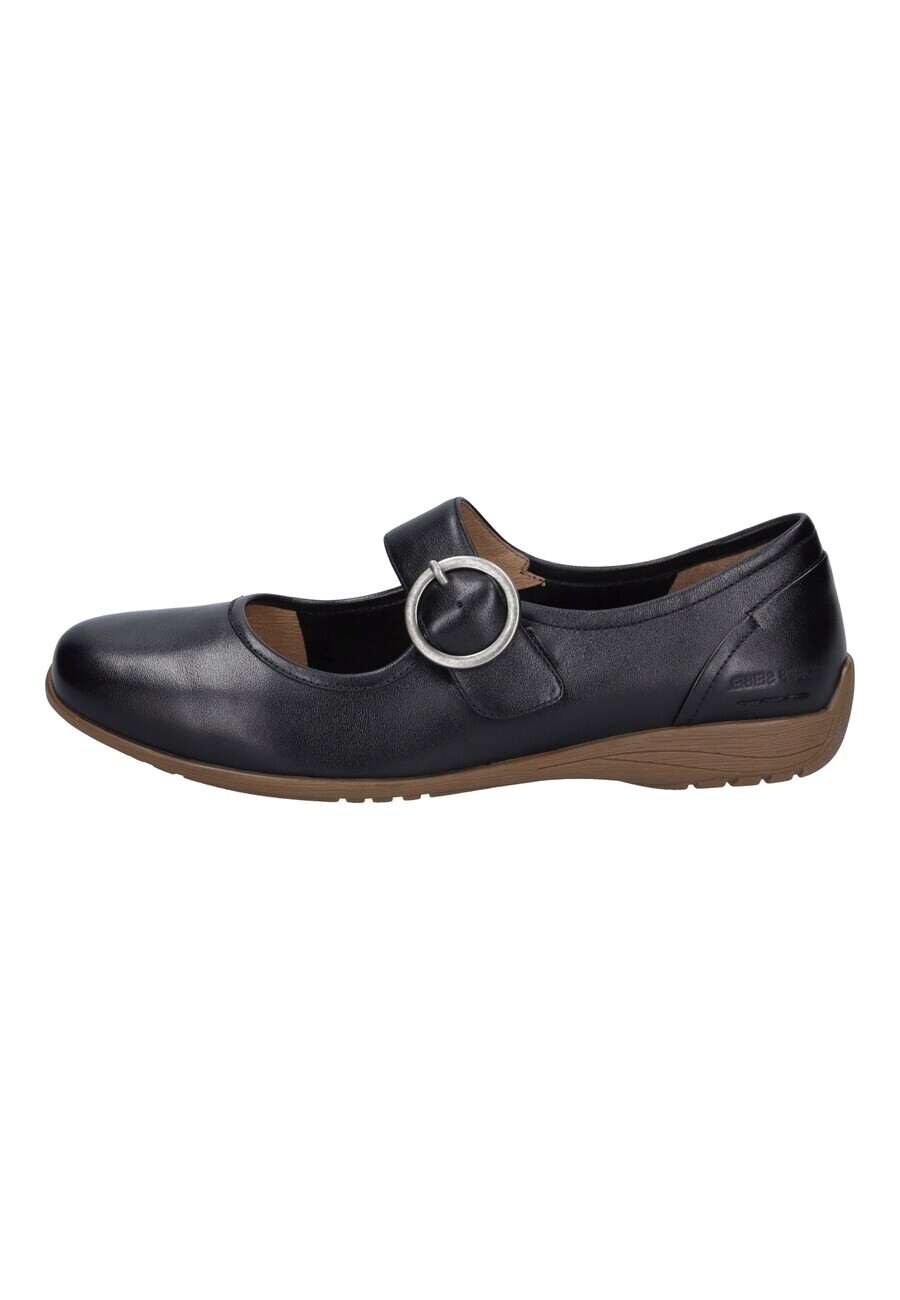 Балетки JOSEF SEIBEL Ballet Flats with Strap, черный