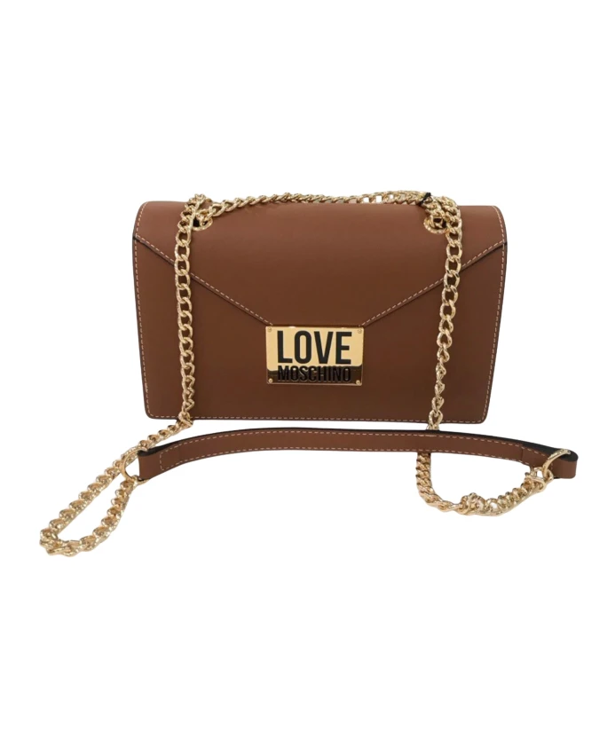 

Сумка на плечо из искусственной кожи с цепочкой Love Moschino, коричневый