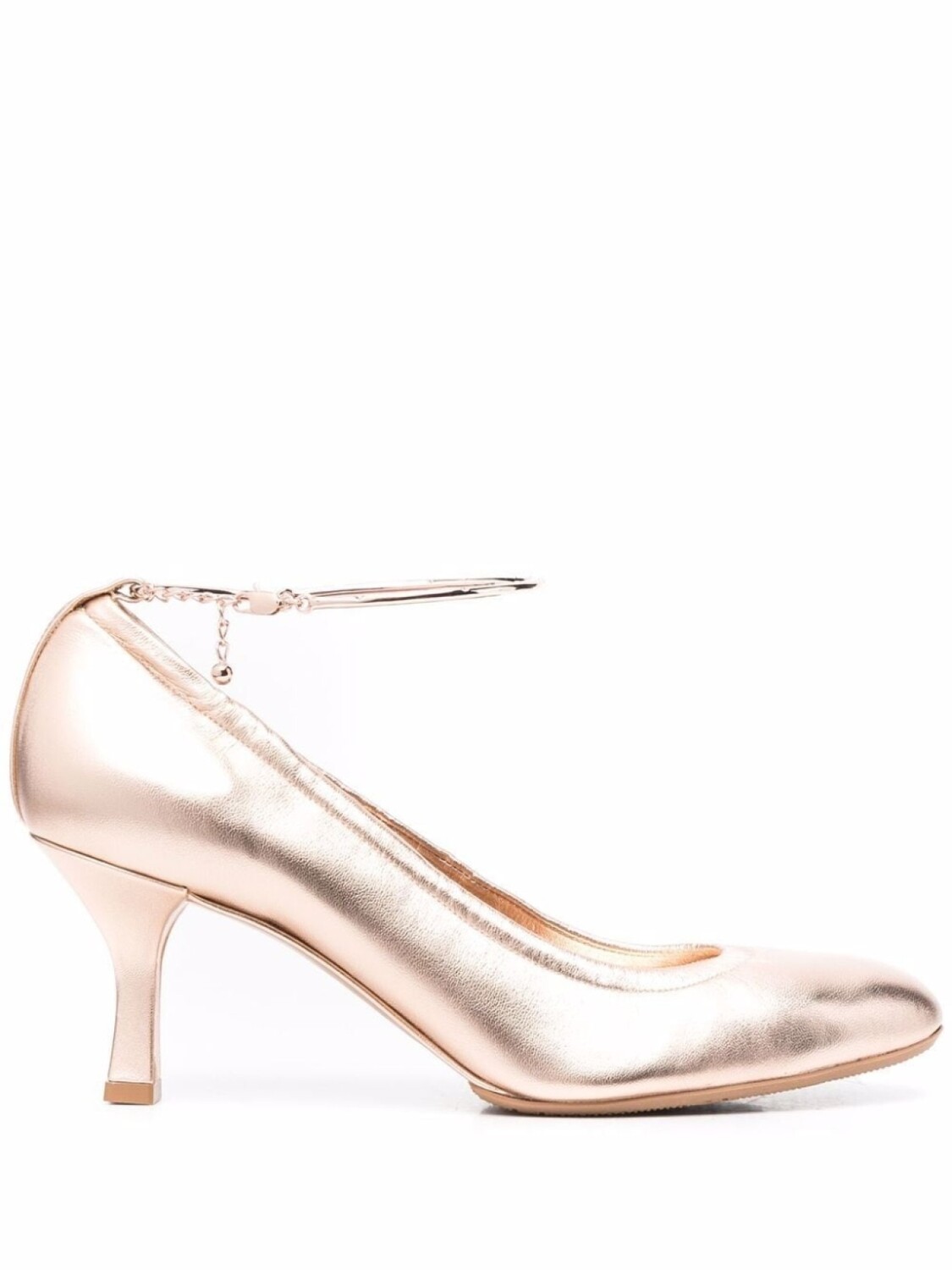 

Casadei туфли с эффектом металлик, золотистый