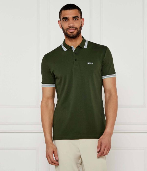 

Рубашка поло Regular fit Boss Green, серый