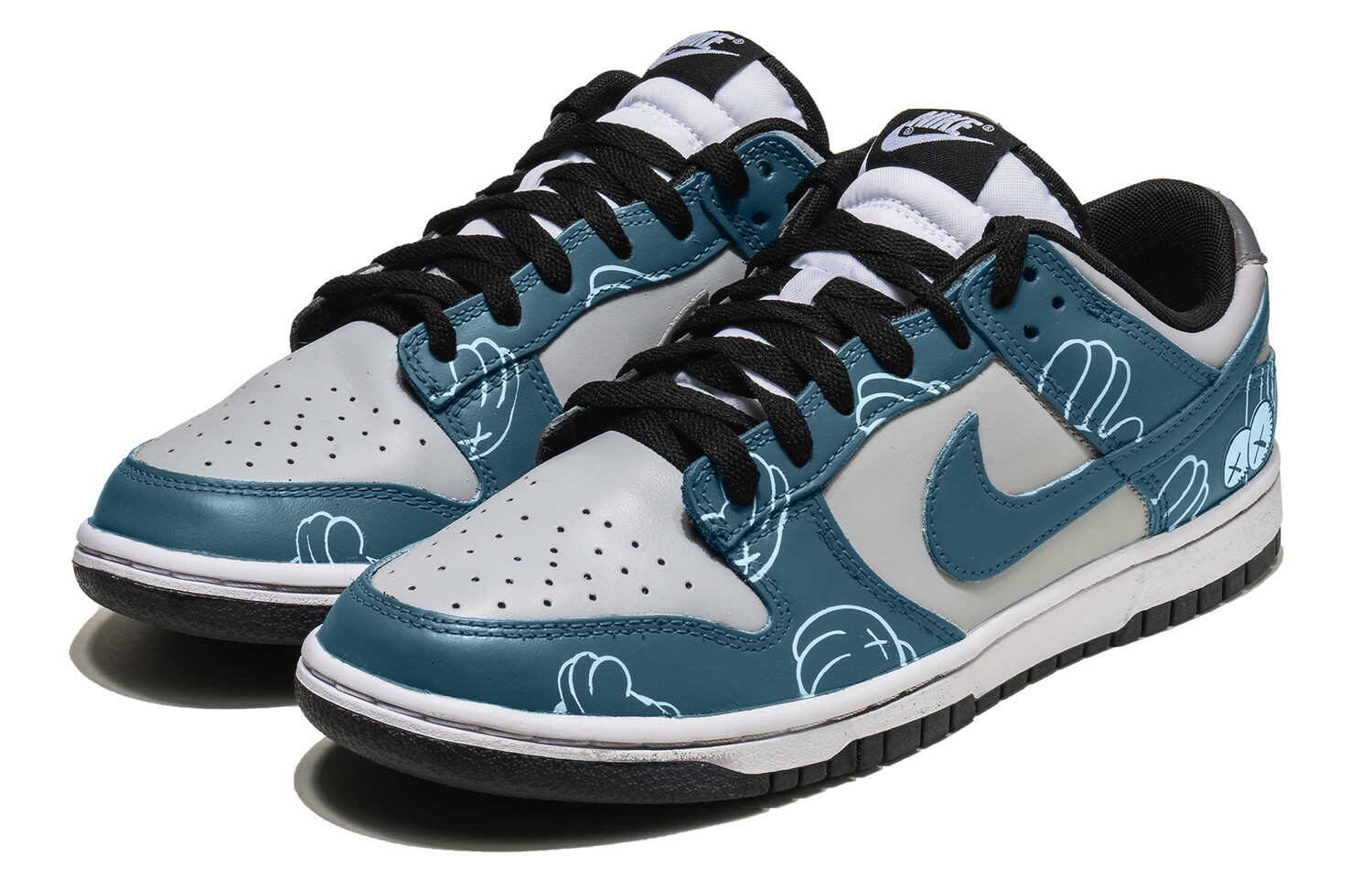 

Кроссовки Nike Dunk Skateboarding Shoes Unisex Low-top Gray/Blue, синий