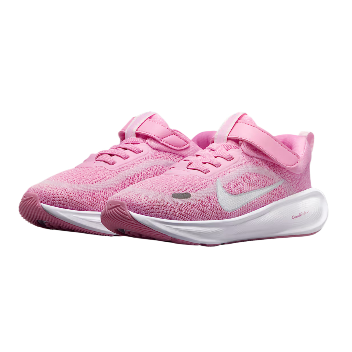 Детские дышащие низкие беговые кроссовки Stellar Ride Nike, розовый rising/розовый foam/pure platinum/белый — фото 4