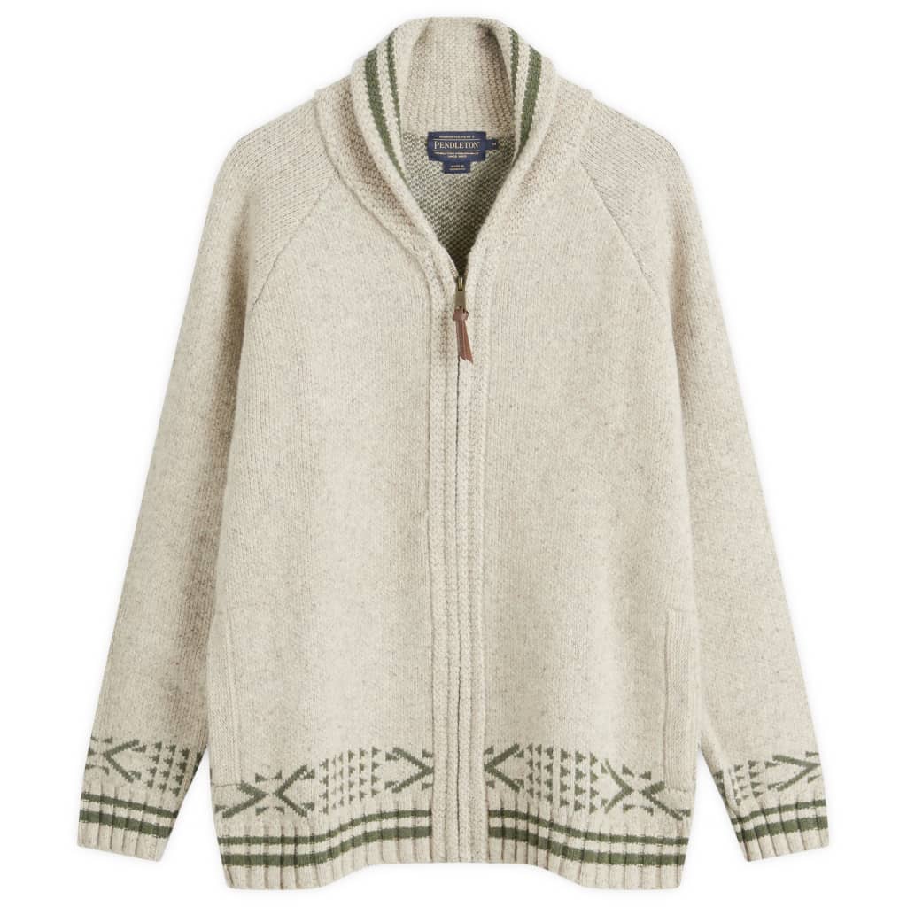 

Кардиган на молнии Salmon Falls Pendleton, цвет oatmeal