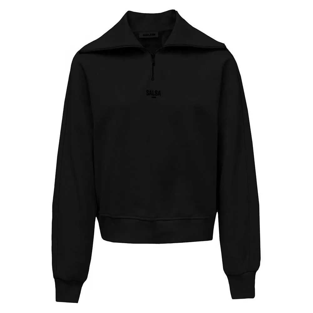 

Толстовка на молнии с логотипом Salsa Jeans, черный