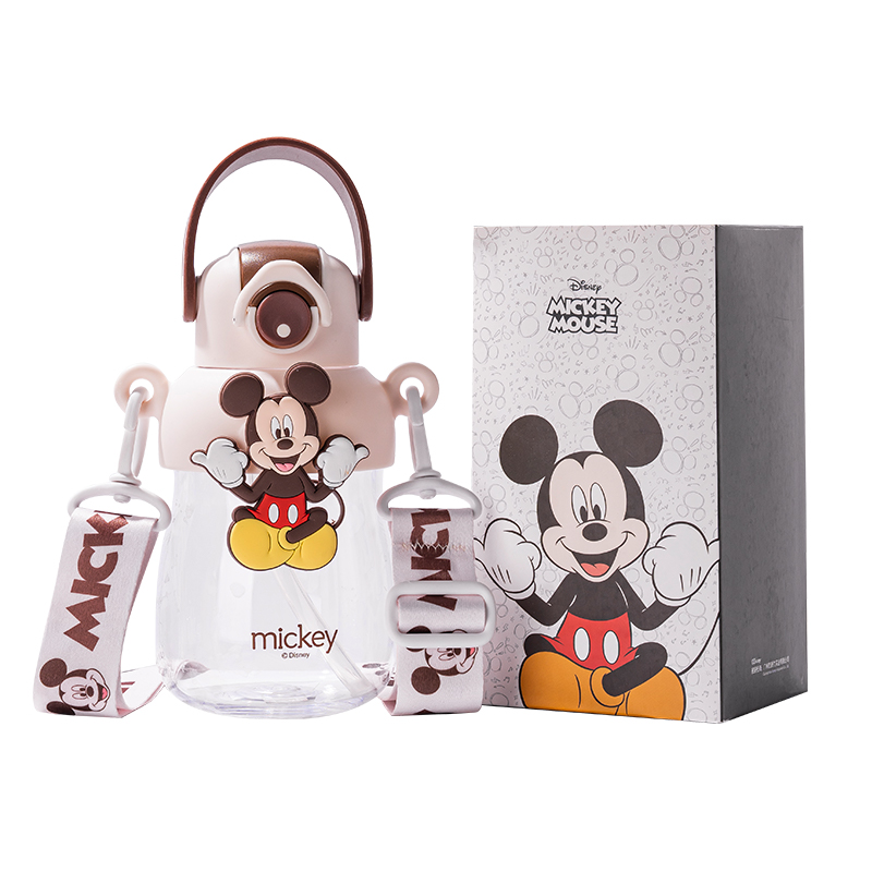 

Студенческая кружка для офиса, летняя милая портативная кружка 650 мл Disney, Mickey Mouse[Includes Cup Brush+Sticker]