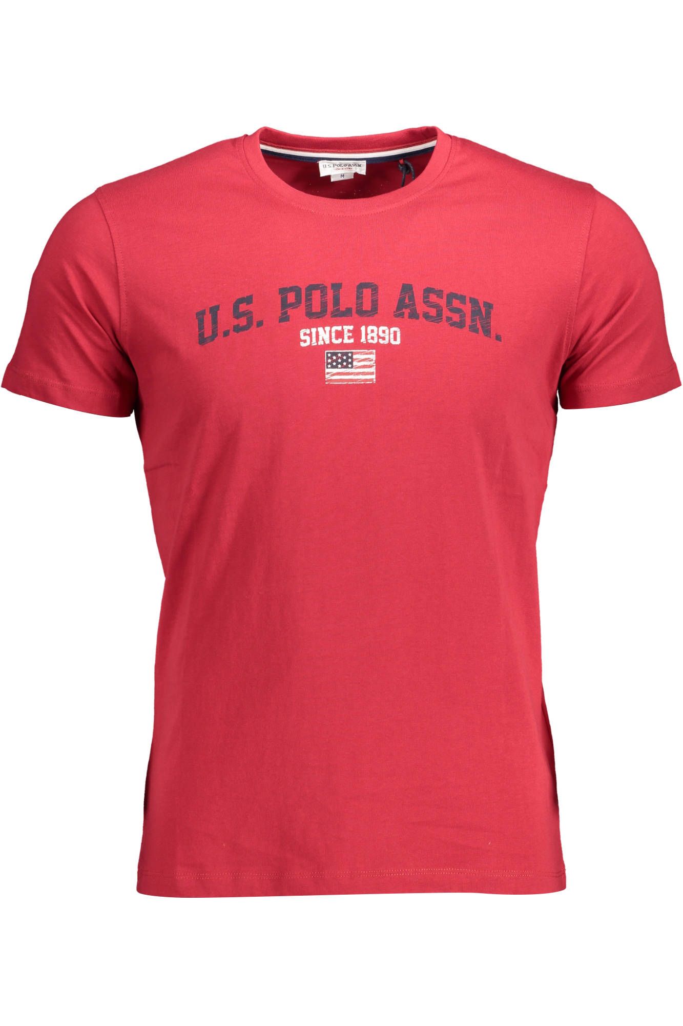 

Красная хлопковая мужская футболка U.S. Polo Assn.