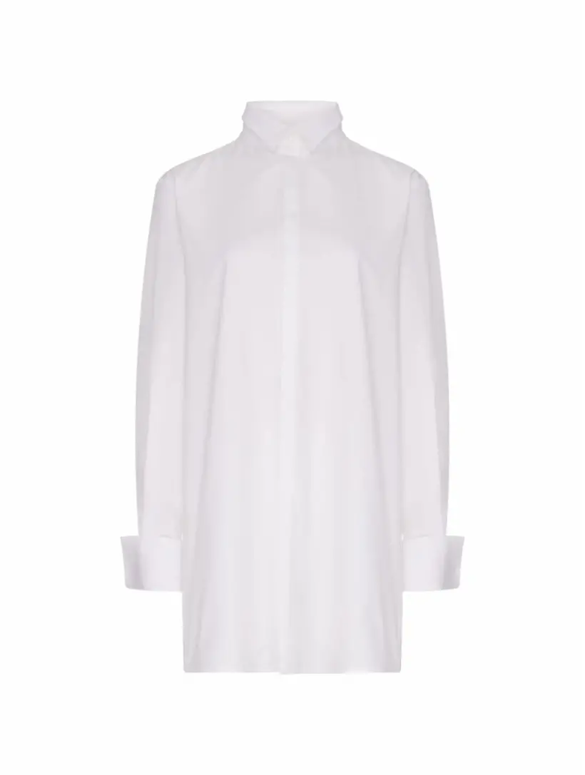 

Удлиненная рубашка с узором MM6 MAISON MARGIELA, белый