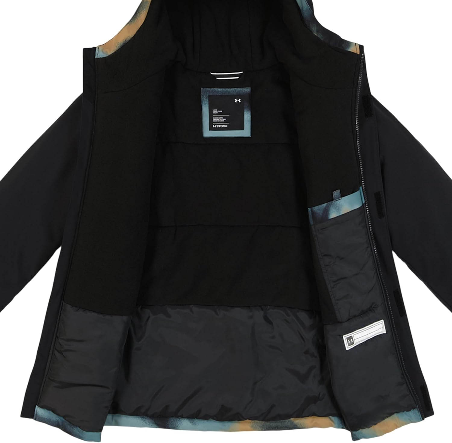 Куртка Under Armour boys Powderhound, утепленная для гор, лыж и снежных игр, Jasper Blue — фото 2