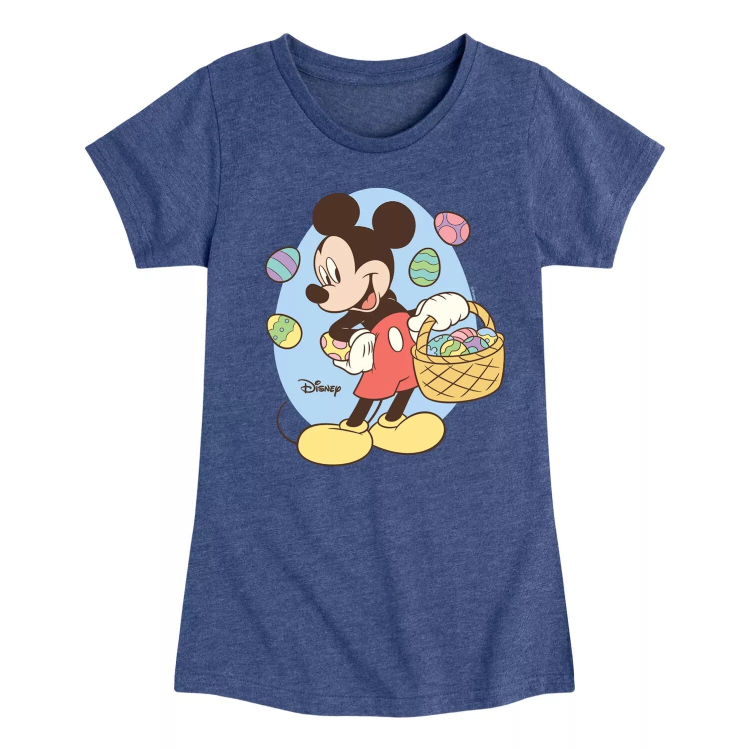 

Футболка с рисунком «Пасхальная корзинка» Disney's Mickey Mouse для девочек 7–16 лет Licensed Character, синий
