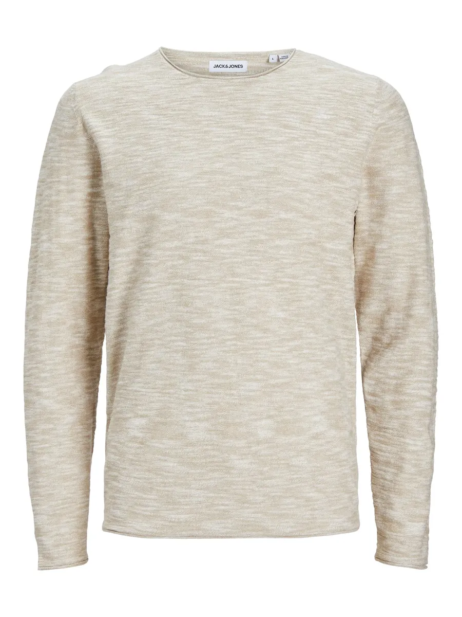 

Вязаный свитер Jack & Jones "JJSLUB KNIT CREW NECK PS24", цвет Crockery