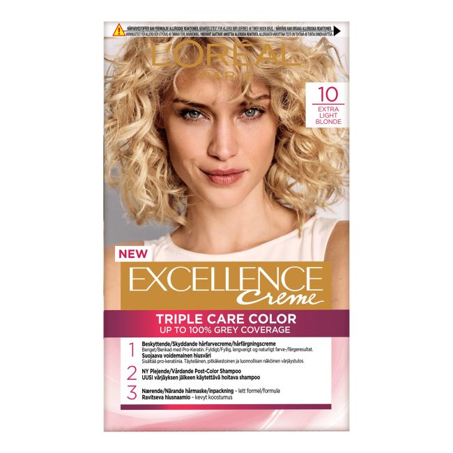 

Краска для волос L'Oreal Excellence L'oreal Paris, цвет 10 extra light blonde