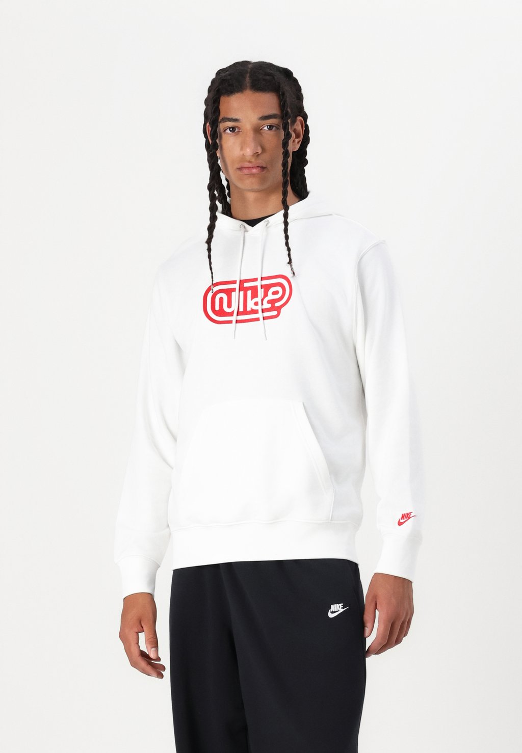 

Толстовка с капюшоном CLUB HOODIE FONT Nike Sportswear, белый