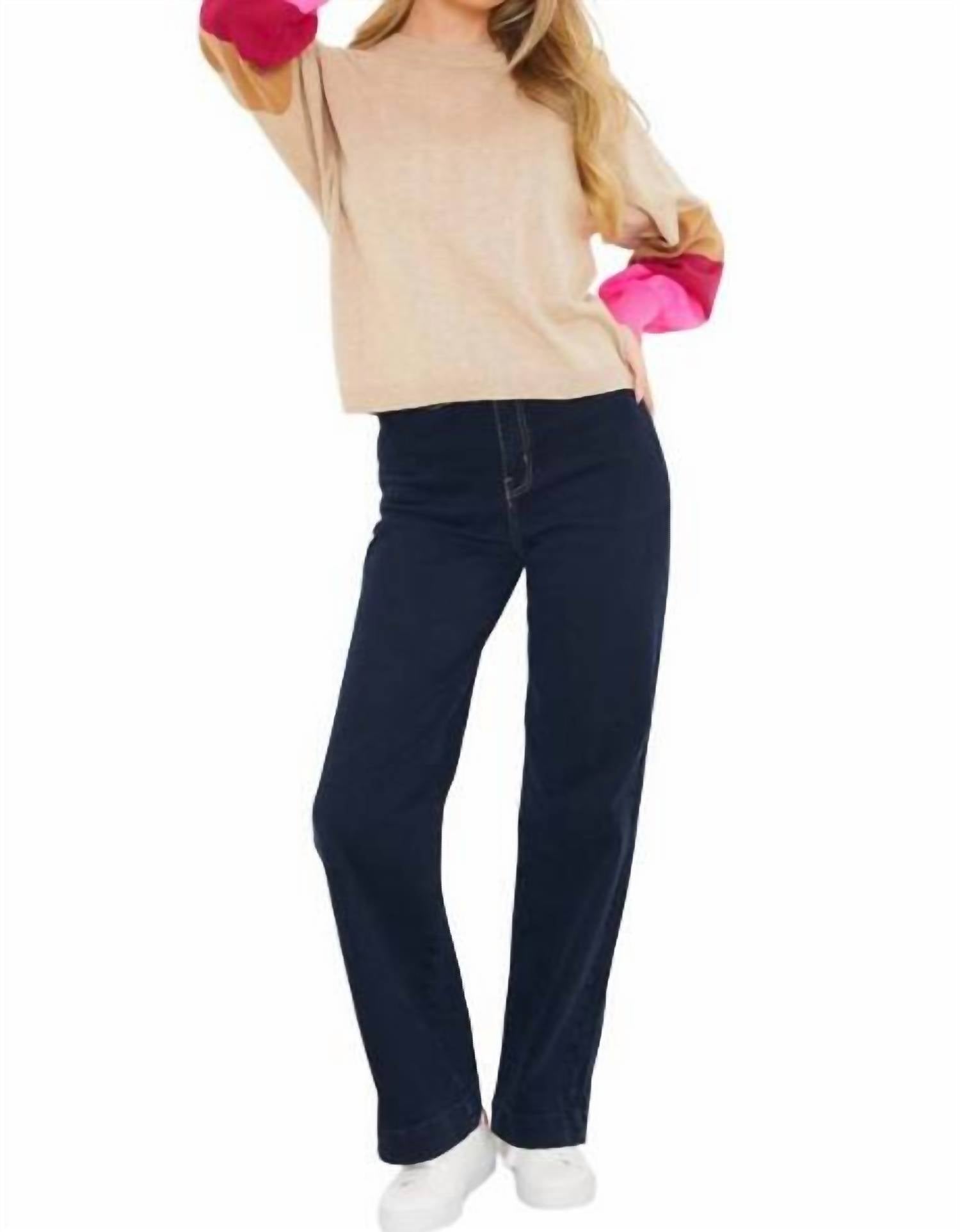 

Джемпер с рукавами-фонариками и звездами на спине, бежевый Wispr, бежевый