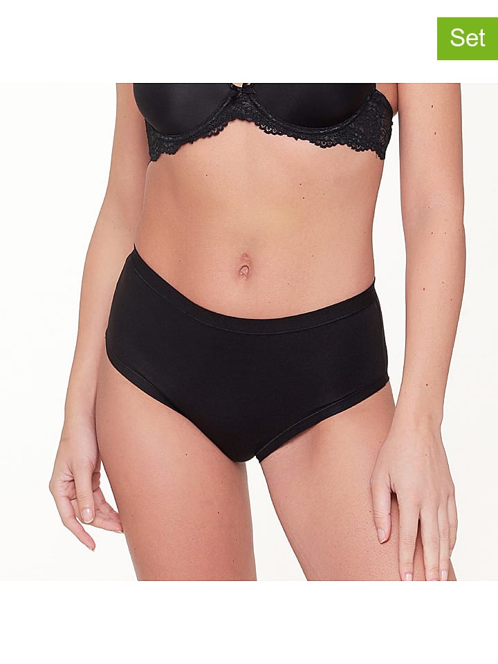 

Linga Dore Комплект из 3 трусиков с завышенной талией, черного цвета