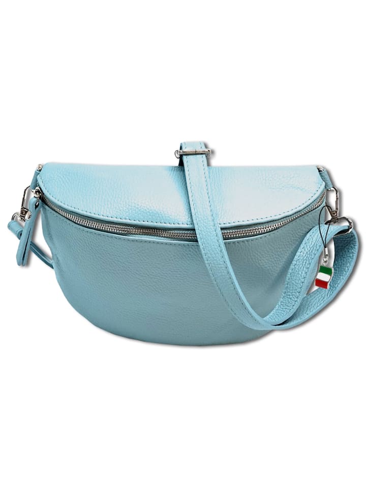 

Наплечная сумка Florence Gürteltasche Leder hellblau ca. 29cm