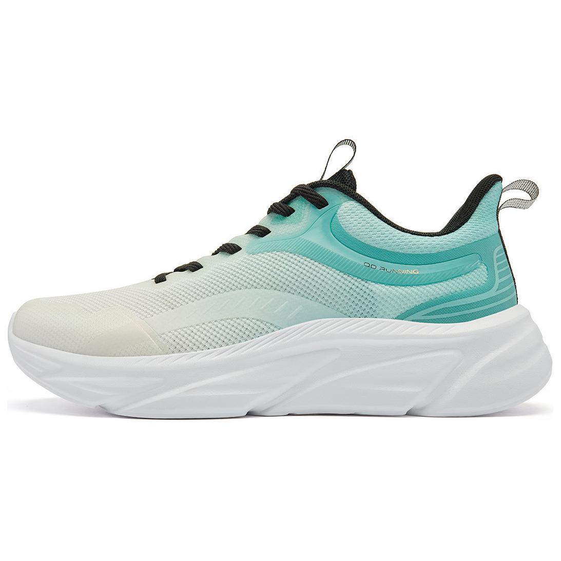 

QIAODAN Кроссовки для бега с низким верхом, устойчивые к истиранию, мужские, белые и зеленые