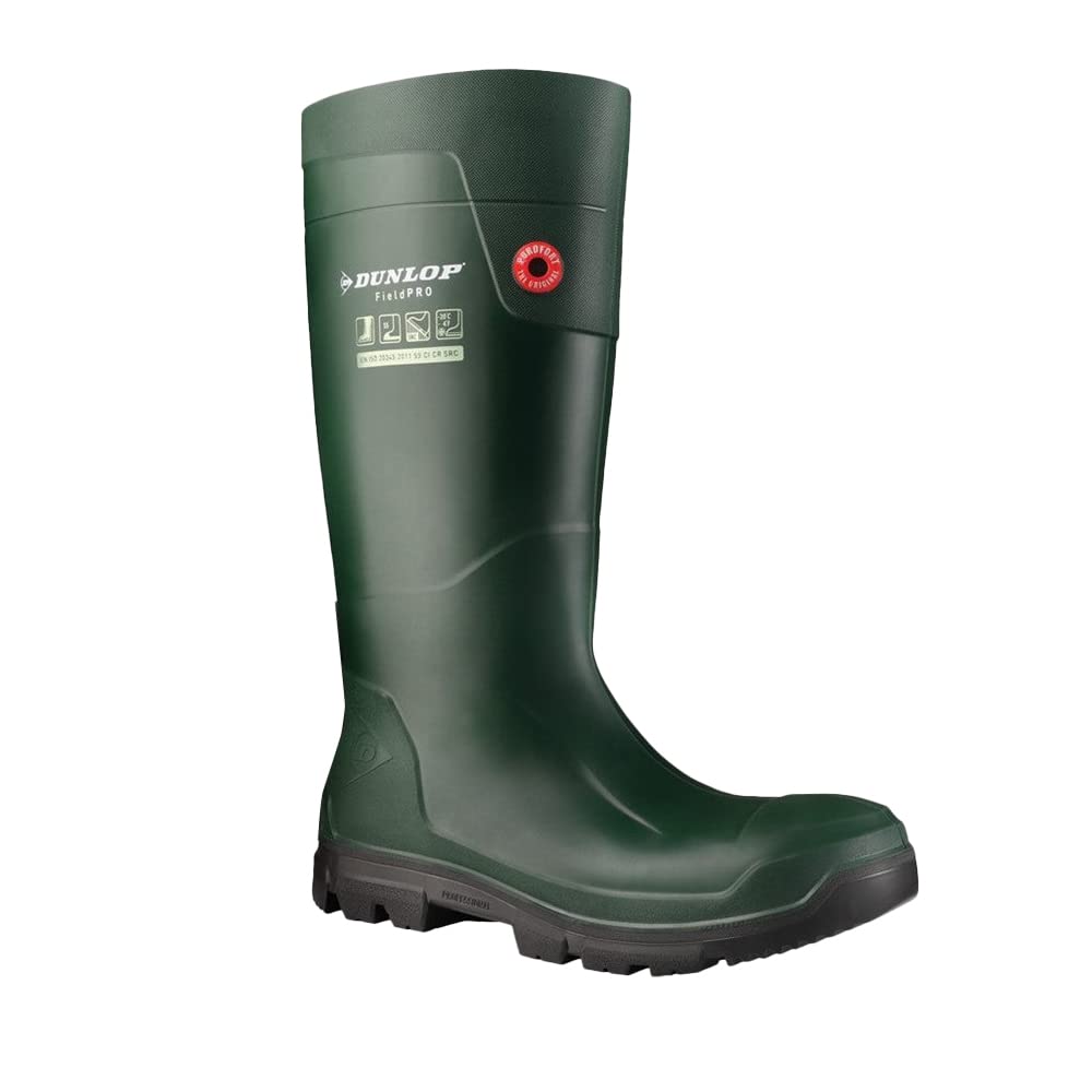 

Dunlop Purofort FieldPRO полная защита - ботинки для мужчин и женщин со стальным носком - водонепроницаемые защитные ботинки - стойкие к химическим веществам и скольжению - строительные ботинки с термоизоляцией - зеленые/черные - размер 3 - 14