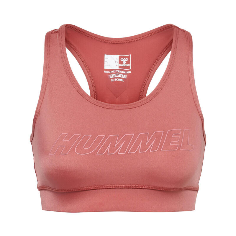 

Hmlte Tola Sports Bra женский спортивный бюстгальтер для тренировок с технологией Beecool HUMMEL, цвет rot