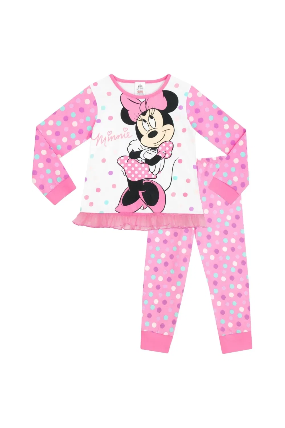 Пижама Minnie Mouse в горошек Disney, розовый