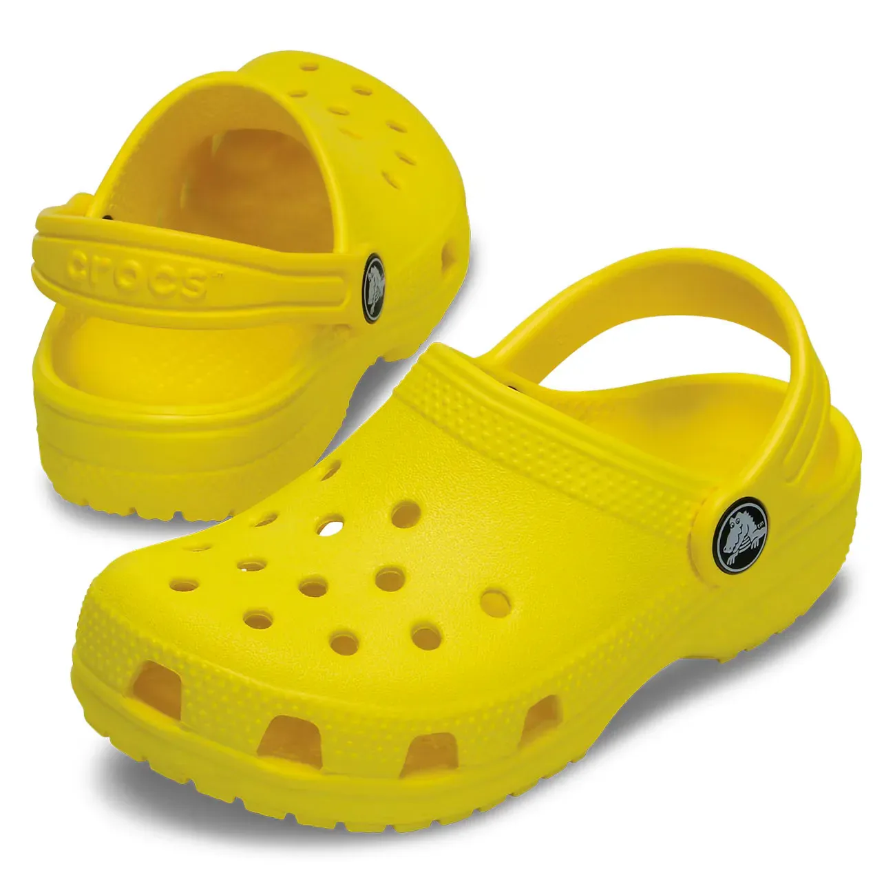 Детские сабо Classic Clog Crocs, желтый — фото 2