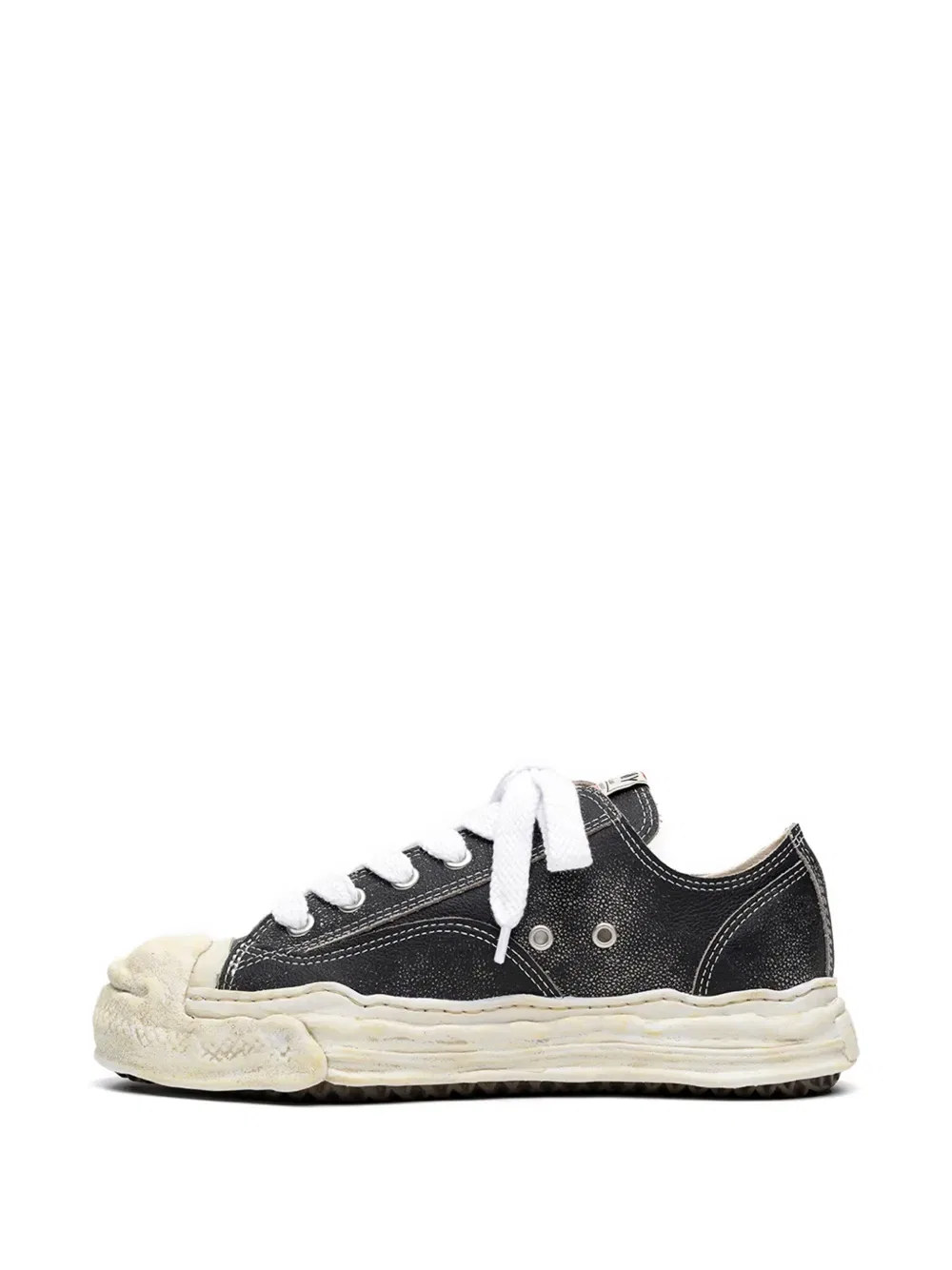 Кроссовки Hank og sole shrink leather Maison Mihara Yasuhiro, черный — фото 3