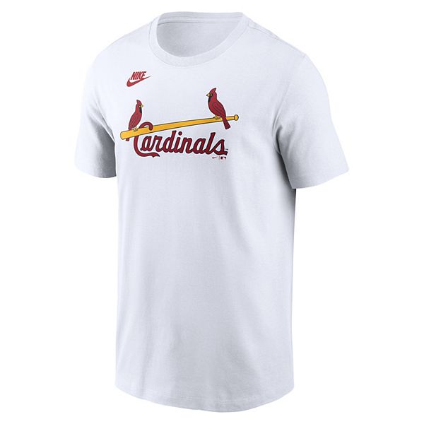 Мужская белая футболка st louis cardinals cooperstown collection wordmark Nike — фото 3
