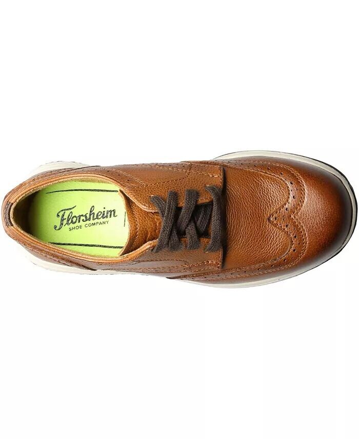 Оксфорды Big Boys Great Lakes Wingtip Jr Florsheim, коричневый — фото 4