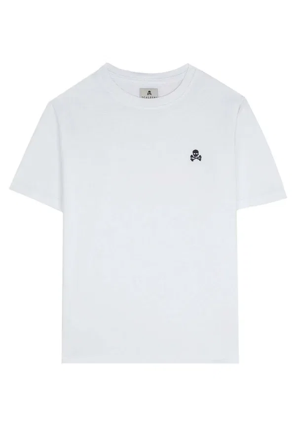 Футболка Scalpers Nos basic skull basic t-shirt, белый — фото 4