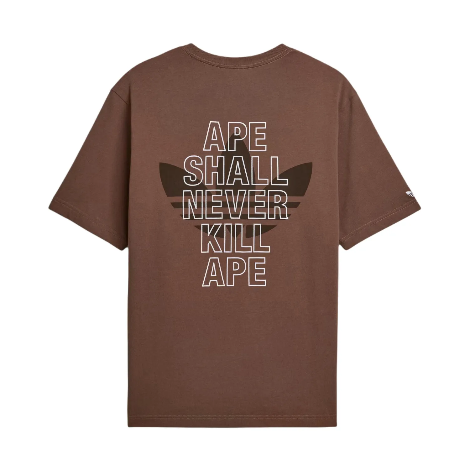 Футболка BAPE Unisex Adidas Originals, stratum темно-earthy коричневый — фото 3