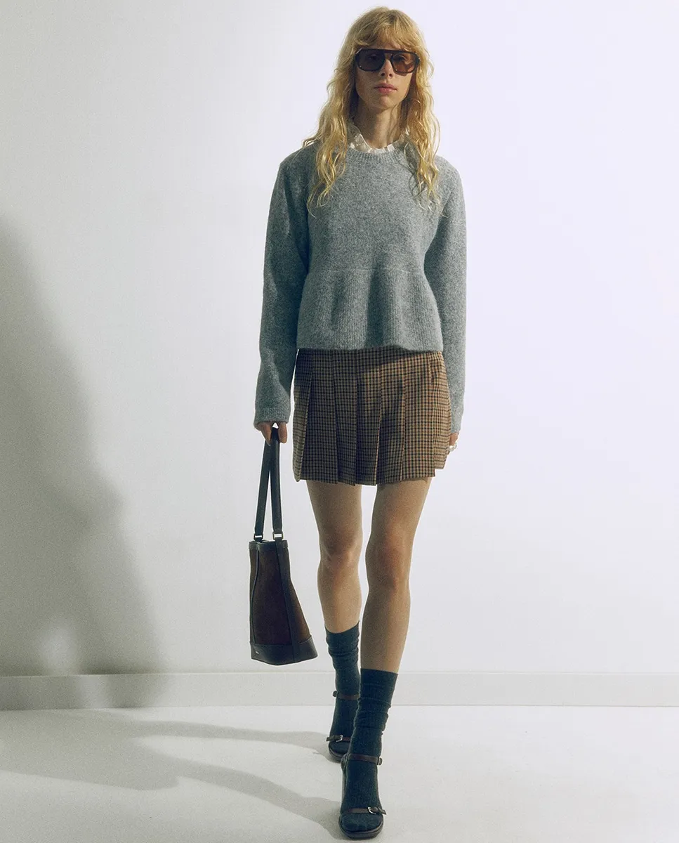 

Юбка-брюки в клетку Sfera, песочный