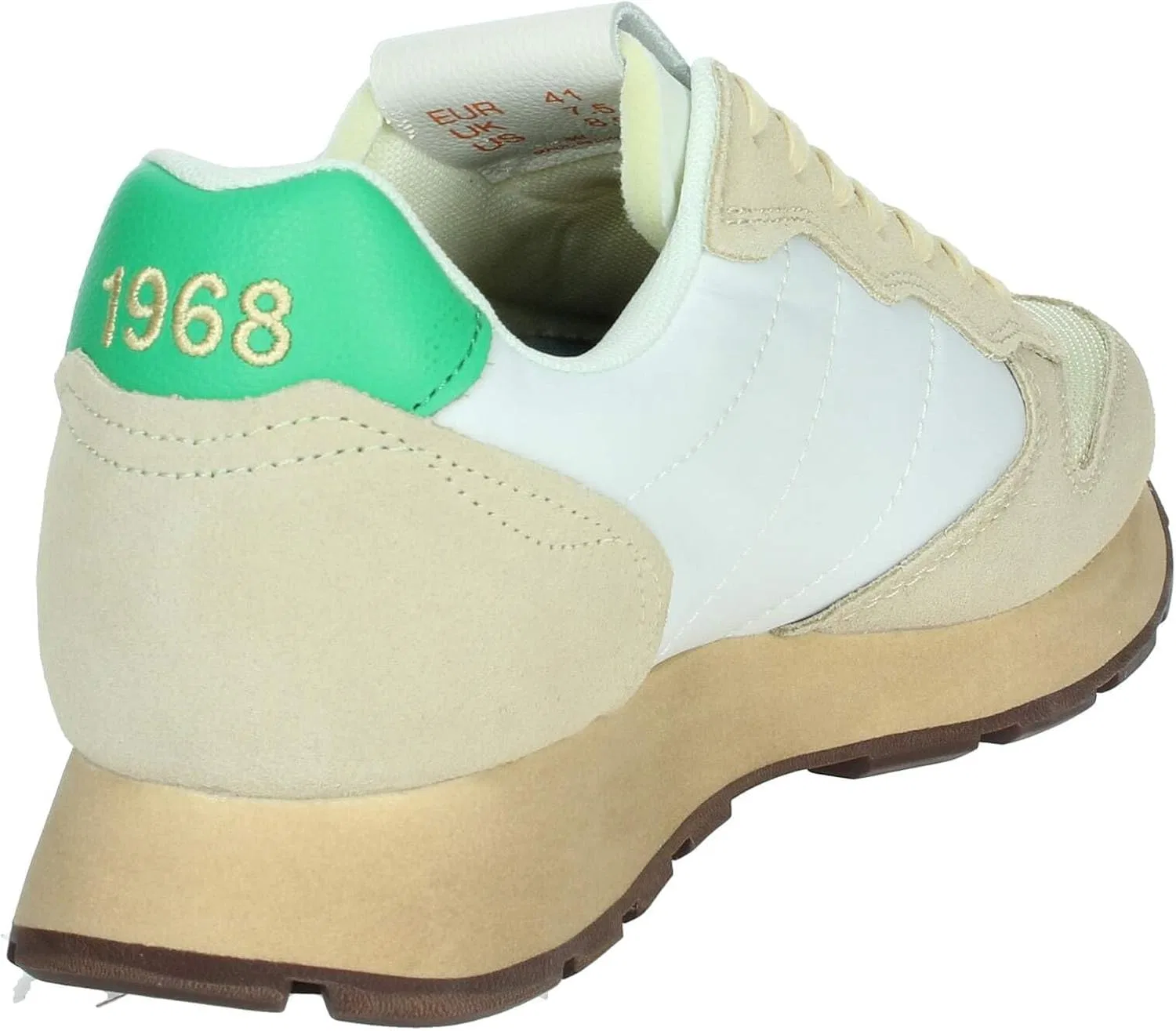 Кроссовки SUN68 унисекс Tom Vintage, 88 Bianco Panna Verde Prato — фото 3