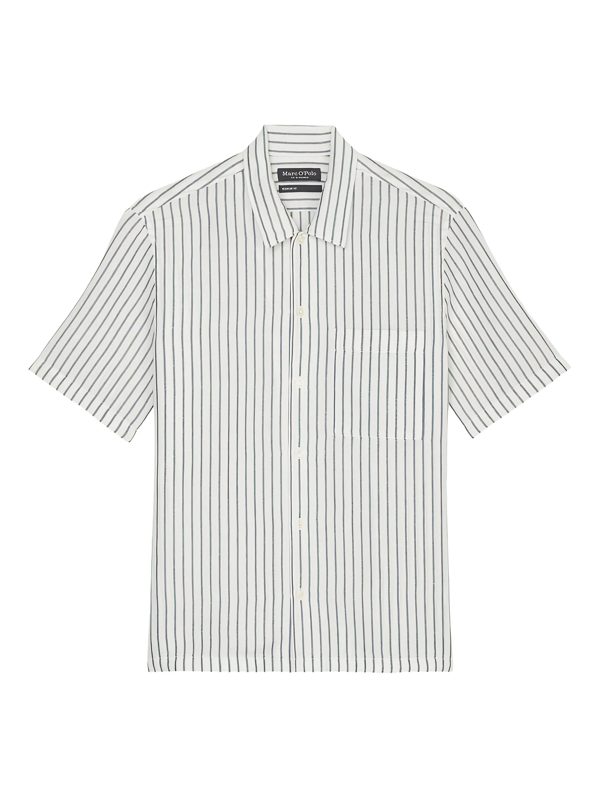 

Полосатая рубашка с короткими рукавами Marc O'Polo, белый