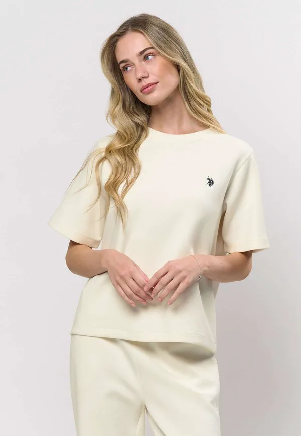 Базовая футболка uwmaddie U.S. Polo Assn., Cloud Dancer