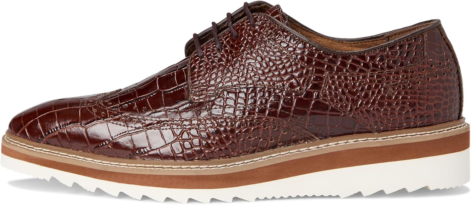 Мужские оксфорды Stacy Adams Alario Wingtip, Cognac — фото 4